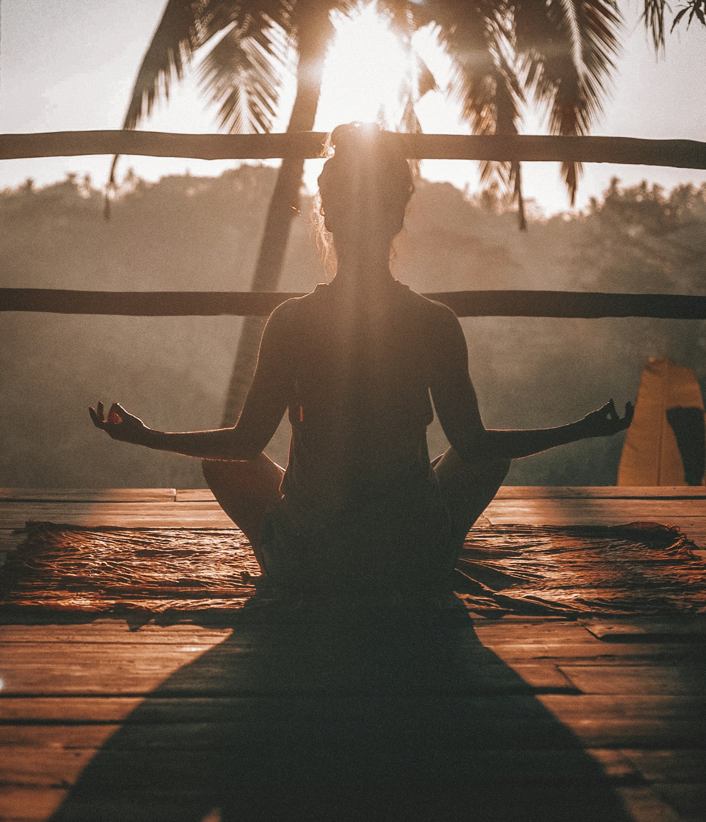 Yoga, nature and moments of calm